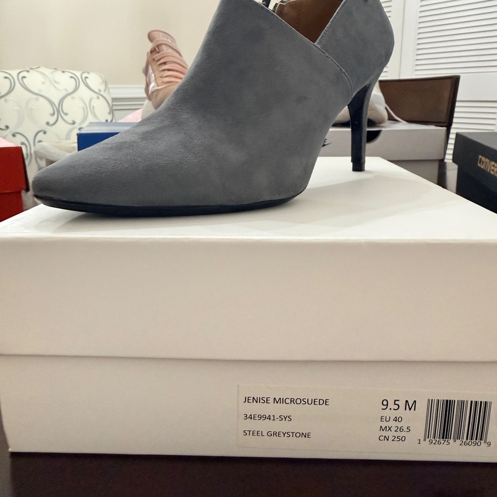 Calvin Klein Gray Heeled Boots